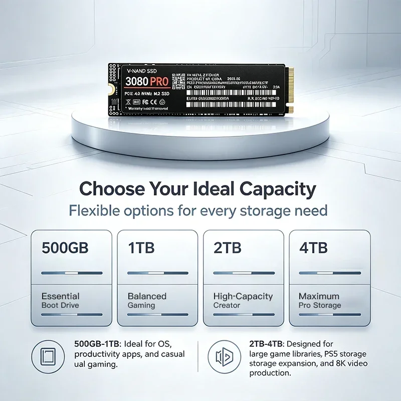 قرص تخزين داخلي 3080 PRO بسعة  - مراجعة M.2 Nvme 4Tb Pcie 4.0 Ssd وسعره