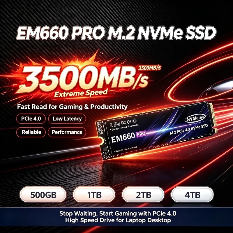 قرص تخزين صلب داخلي EM660 M.2  - مراجعة M.2 Nvme 4Tb Pcie 4.0 Ssd وسعره