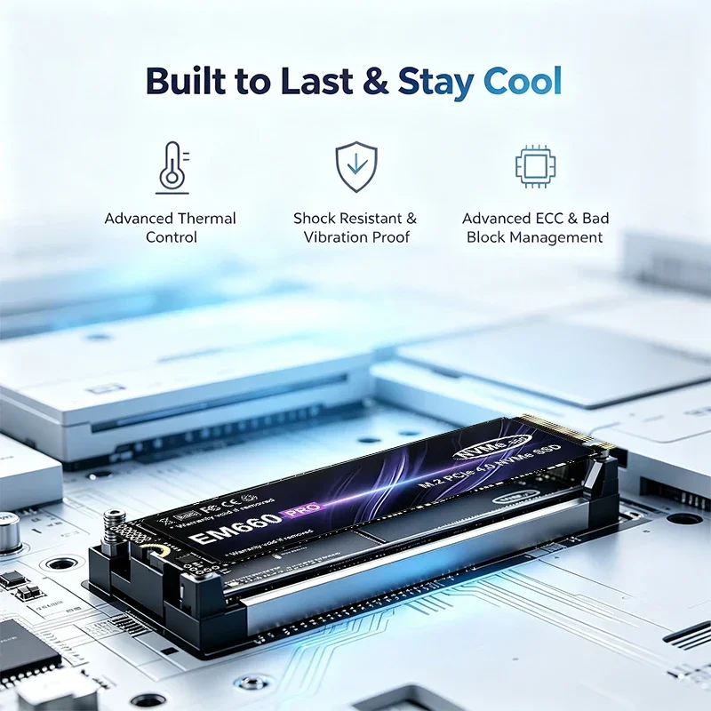 قرص تخزين صلب داخلي EM660 M.2  - مراجعة M.2 Nvme 4Tb Pcie 4.0 Ssd وسعره