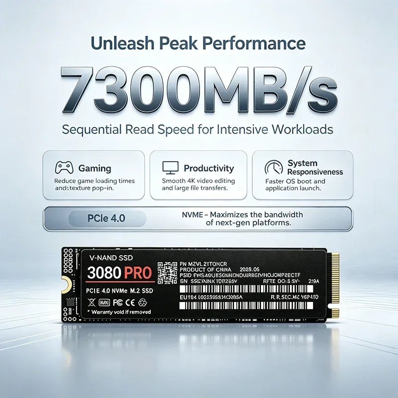 محرك أقراص صلبة داخلي 3080 PRO - مراجعة M.2 Nvme 4Tb Pcie 4.0 Ssd وسعره